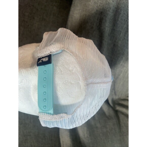 Vineyard Vines Whale Dot Performance Trucker Hat in Light Blue - Picture 2 of 4